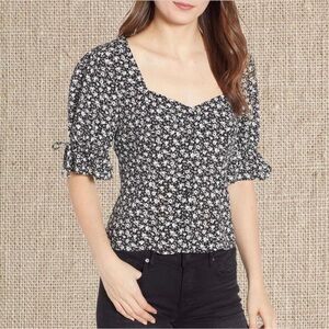 The Fifth Label Black and White Floral Blouse